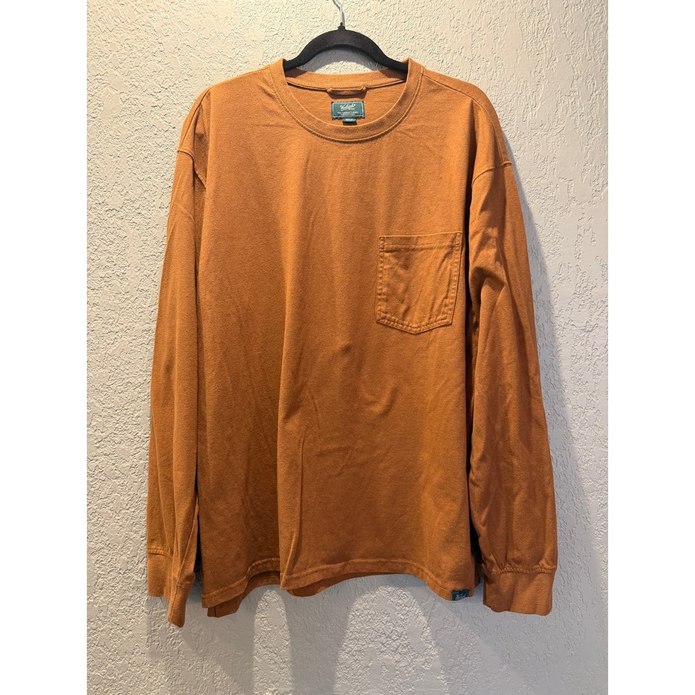 Woolrich The Green Label Collection Long Sleeve Pocket T Shirt Orange XL